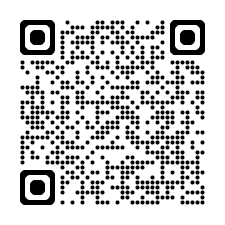 QR code to be scanned with a smartphone to open a link or show information.